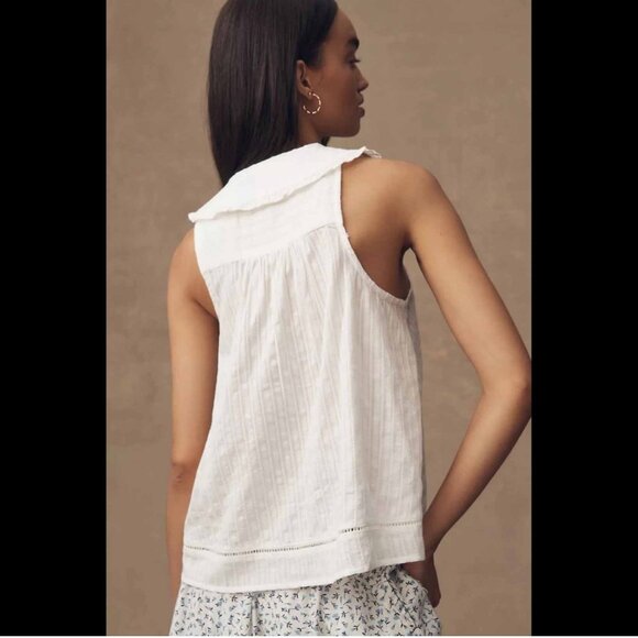 Pilcro for Anthrolpologie Keira Peter Pan Collar Swing Blouse NWT - Picture 10 of 12